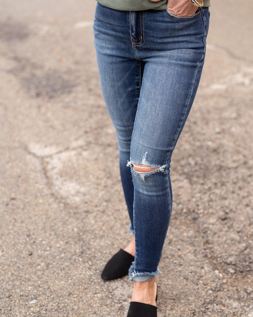 Cello Skinny Jeans W/Side Tacked Cuff - Perennial Trends