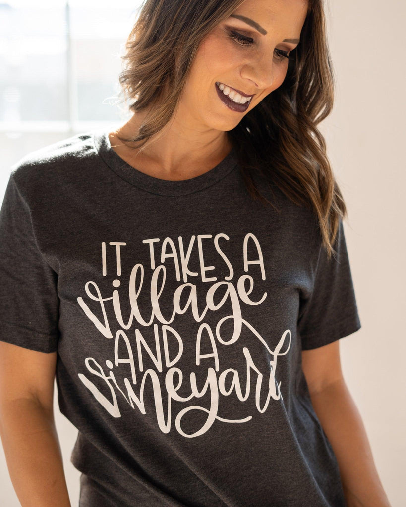 It Takes a Village and a Vineyard Tee - Perennial Trends